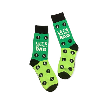 $ Let's Get This Bag $ Designer Socks