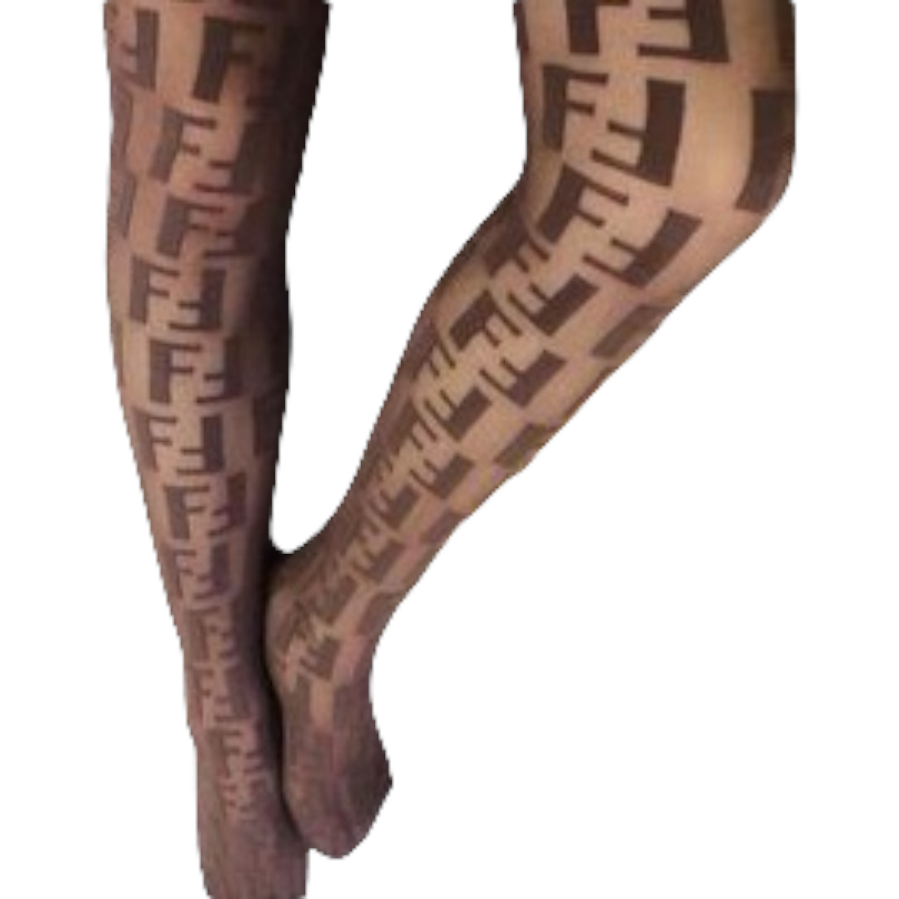 Fendi - Fendi FF motif tights stockings size medium on Designer Wardrobe